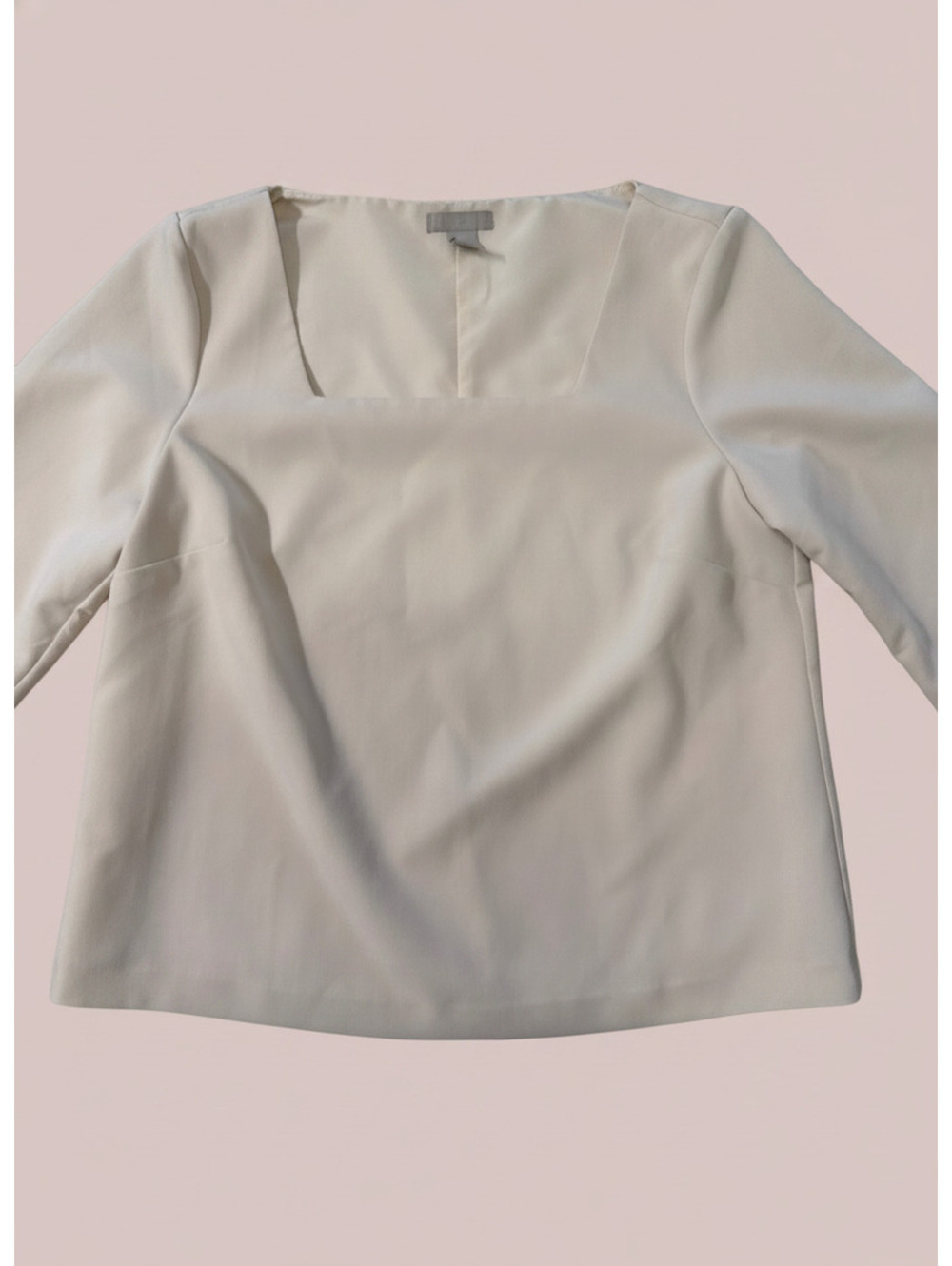 H&M Square Neck Beige Top